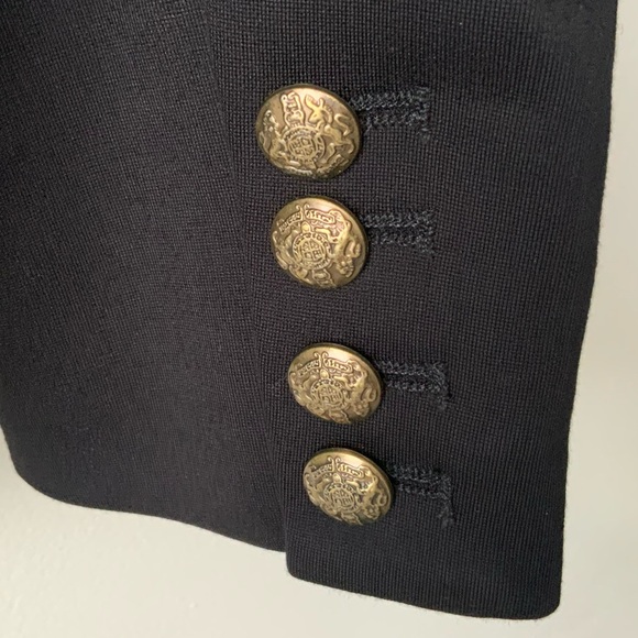 EVEREVE Blazer Gold Buttons Classic Black Medium - Picture 4 of 9